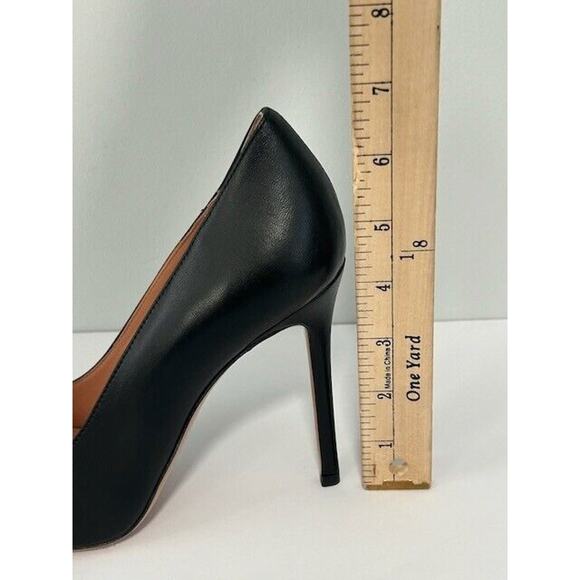 LITA By Ciara Pump Heels Slip On Pointed Toe Stiletto Leather Black 37/6.5 NIB - Picture 4 of 8